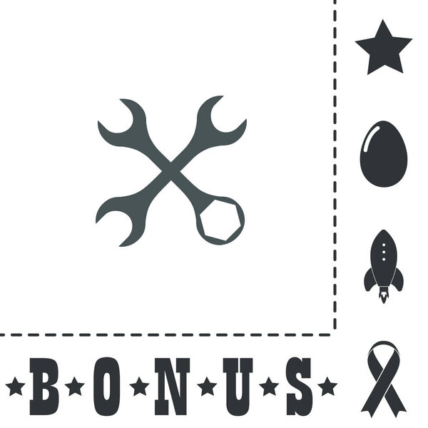 Settings Wrench Icon Vector