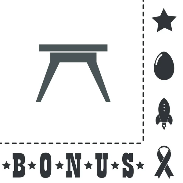 Petite icône de table, signe et bouton — Image vectorielle