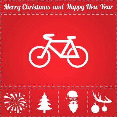 Bisiklet simge vektör