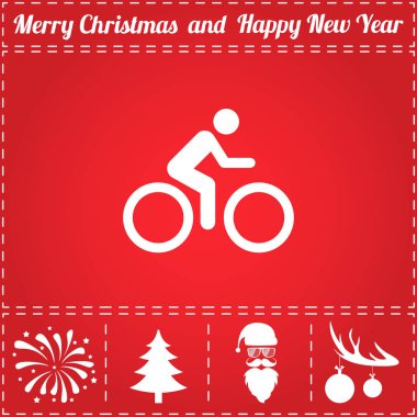 Simge vektör Bisiklete binme