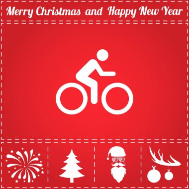 Simge vektör Bisiklete binme