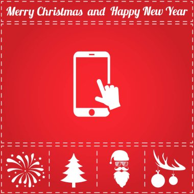 Dokunmatik ekran simge vektör