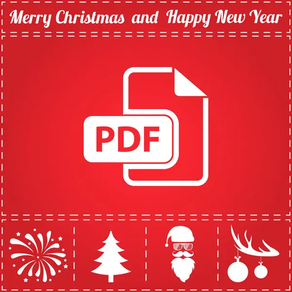 Το εικονίδιο PDF διάνυσμα — Διανυσματικό Αρχείο