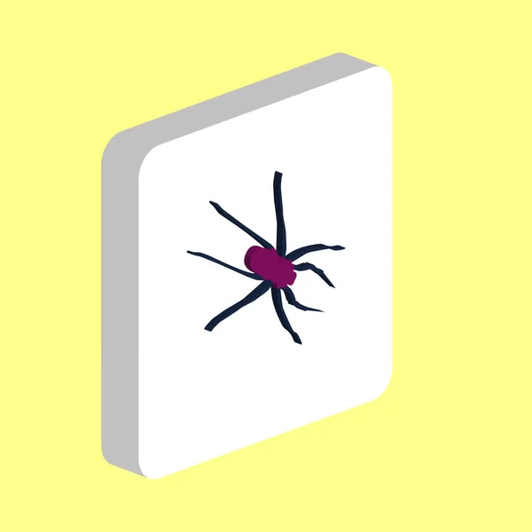 Spider Simple Vector Icon Illustration Symbol Design Template Web Mobile — Stock Vector