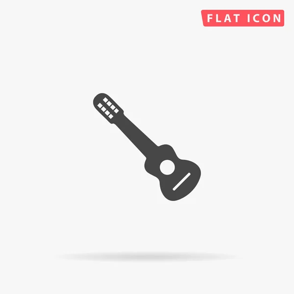 Charango Vlakke Vector Icoon Glyph Stijl Bord Eenvoudige Handgetekende Illustraties — Stockvector