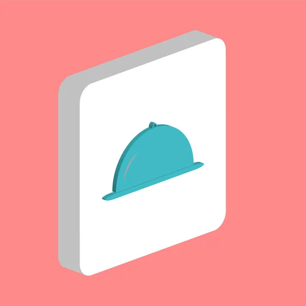 Cloche Icono Vector Simple Plantilla Diseño Símbolo Ilustración Para Elemento — Vector de stock