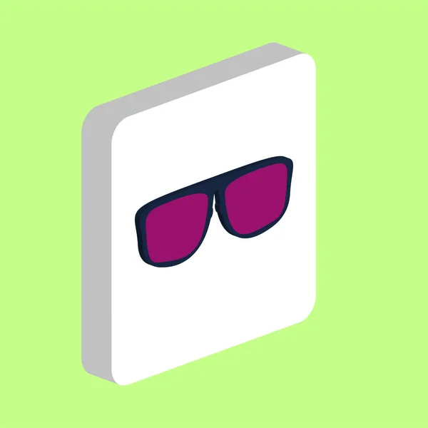 Brille Sonnenbrille Einfaches Vektorsymbol Illustration Symbol Design Vorlage Für Web — Stockvektor