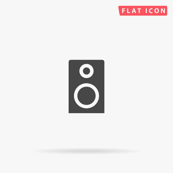 Speaker Vlakke Vector Icoon Glyph Stijl Bord Eenvoudige Handgetekende Illustraties — Stockvector