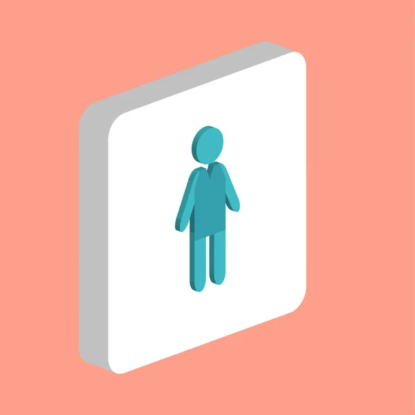 Boy Silhouet Eenvoudige Vector Icoon Illustratie Symbool Ontwerp Sjabloon Voor — Stockvector