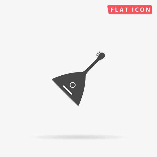 Balalaika Icono Vector Plano Signo Estilo Glifo Símbolo Ilustraciones Dibujadas — Vector de stock