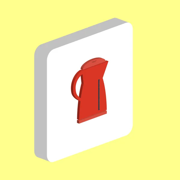 Wasserkocher Einfaches Vektorsymbol Illustration Symbol Design Vorlage Für Web Mobile — Stockvektor