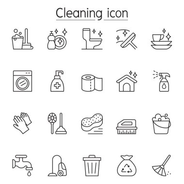 Simge ince çizgi biçiminde temizleniyor