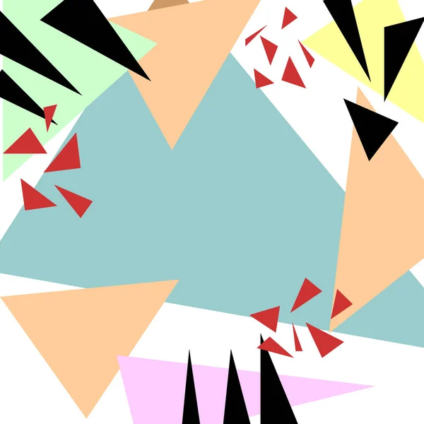 Sammendrag Geometriske Triangler Som Bakgrunn Tekst Vektorillustrasjon – stockvektor