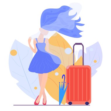 The fashion girl in travel