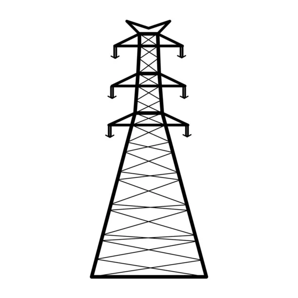 電気タワーベクトル図のアイコン — ストックベクタ