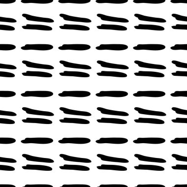 Elin kusursuz deseni siyah çizgiler çizmiş. Tekstil, baskı, web tasarımı için doku. Vektör illüstrasyonu.