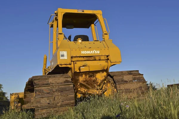 Isabel South Dakota Junho 2017 Para Bulldozer Antigo Produto Komatsu — Fotografia de Stock