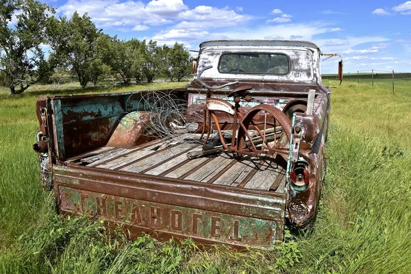 Firesteel South Dakota Juin 2017 Ancien Pick Rouillé Des Années — Photo