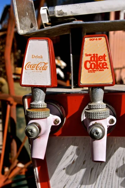 Jerome Arizona Januari 2018 Vervaagde Cokes Nokken Zijn Producten Van — Stockfoto