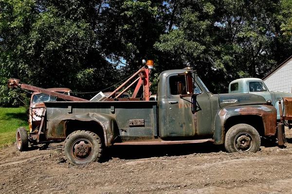 Lake Park Minnesota Août 2017 Ancienne Camionnette Ford Croustillante Servant — Photo