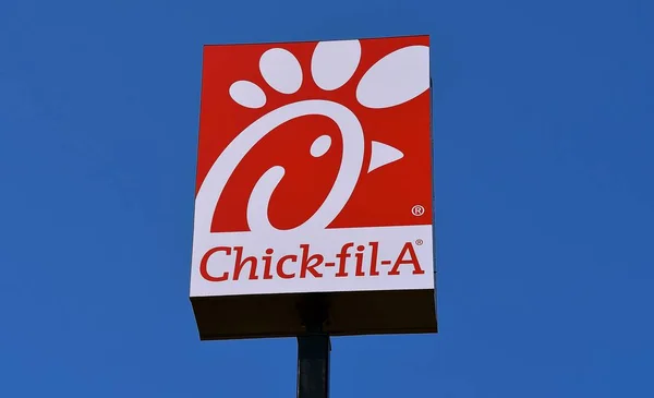 Cloud Minnesota Aprile 2018 Segno Logo Chick Fil Una Catena — Foto Stock