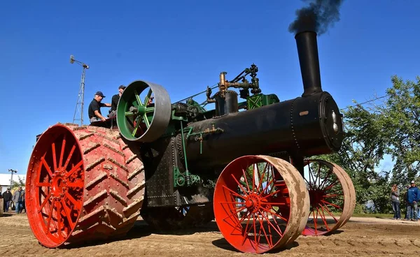 Rollag Міннесота Серпня 2019 Найбільший Світі Паровий Двигун Case 150 — стокове фото