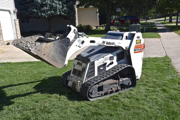 Moorhead Minnesota September 2019 Mt55 Bobcat Skid Steer Parked Front — Stock Photo, Image