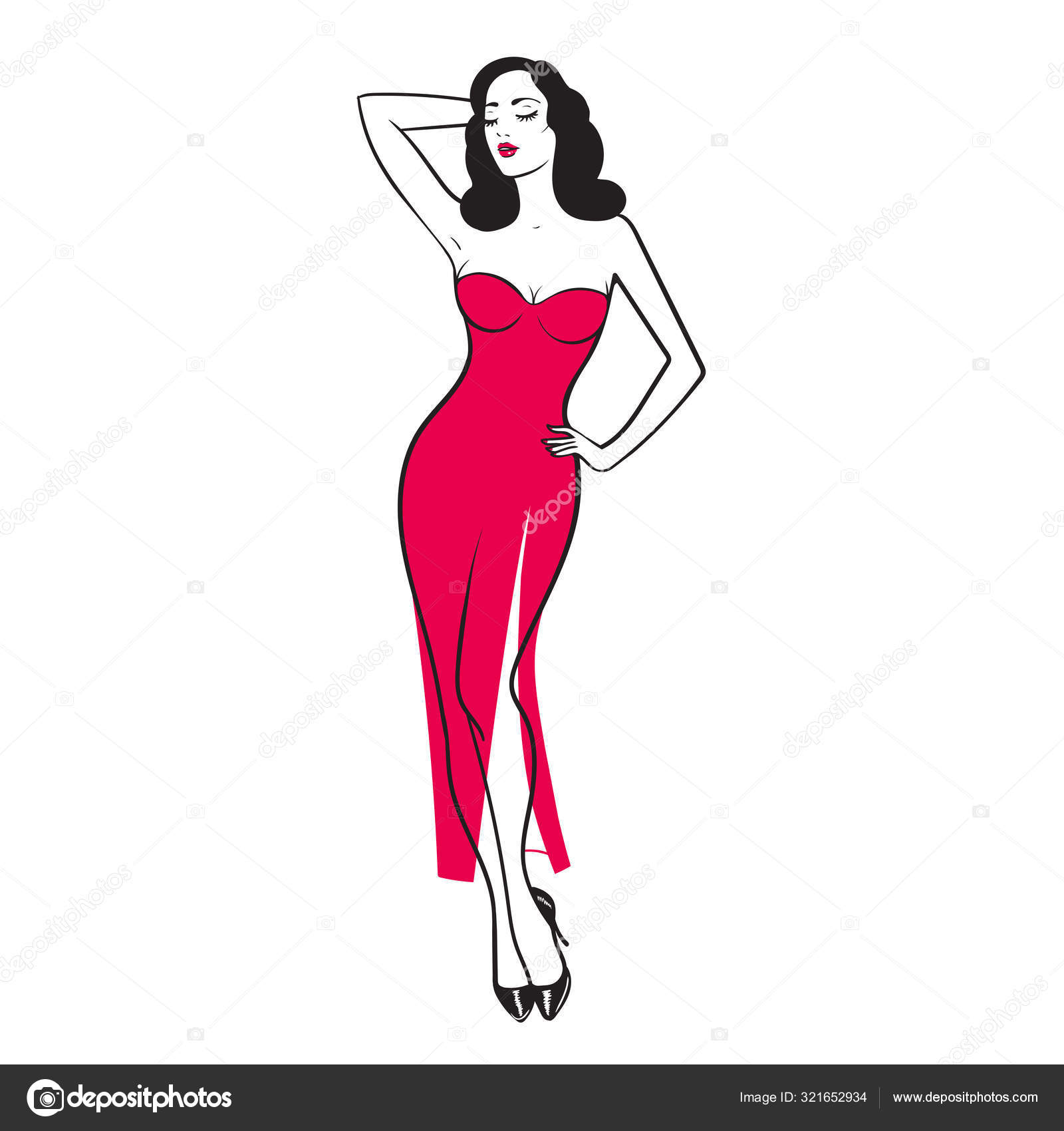 Pin de hermosos dibujos animados a chica con vestido rojo imágenes de stock de arte vectorial | Depositphotos Pin de hermosos dibujos animados a chica con vestido rojo imágenes de stock de arte vectorial | Depositphotos
