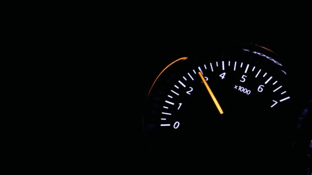 Tachometer Car Accelerating — ストック動画