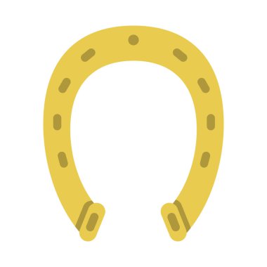 at nalı, beyaz arka plan üzerinde basit simgesi. iyi şanslar sembolü. vektör düz çizim.