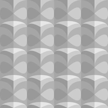 Geometrik ve soyut dikişsiz desenli damlalar ve yarı daireli doku arkaplanı