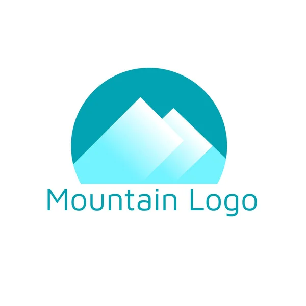 Минималистические Горы Дизайн Логотипа Шаблона Векторных Иллюстраций Дизайн Парков Горнолыжных — стоковый вектор
