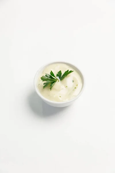 Garplic creamy dipping sauce — Stock Photo, Image