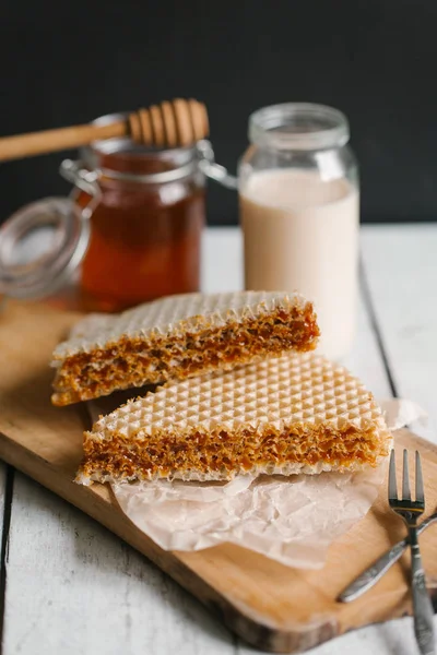 A méz édes sütemények — Stock Fotó