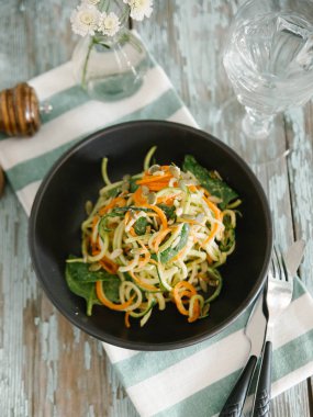 Taze sebze salatası.