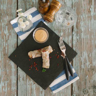 Pide rulo mantar ile