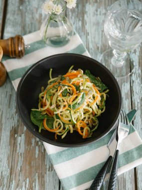 Taze sebze salatası.