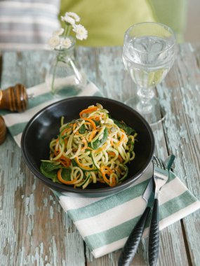 Taze sebze salatası.