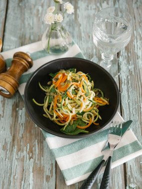 Taze sebze salatası.