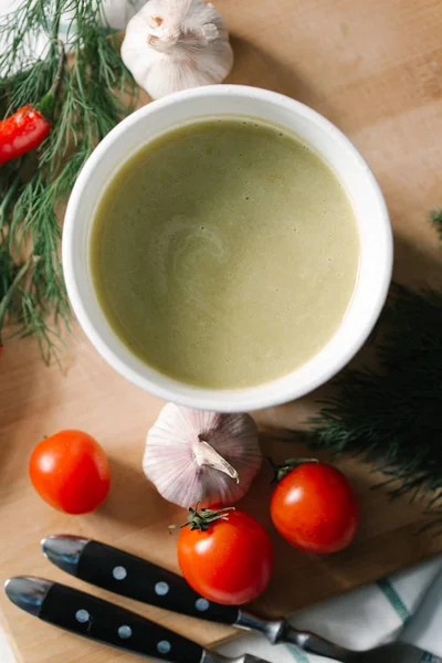 Puré de sopa de verduras — Foto de Stock