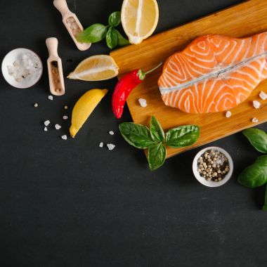 Sebze ile Somon hazırlama