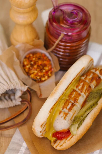 Leckerer Hot Dog — Stockfoto