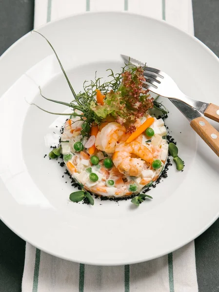 karides ve krem peynir