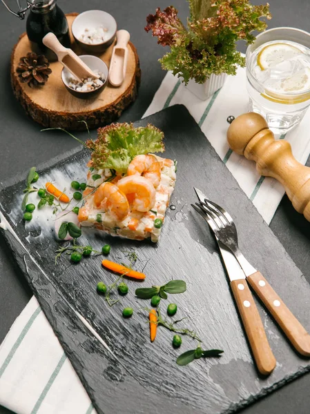 karides ve krem peynir