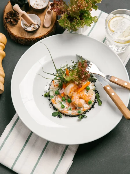 karides ve krem peynir