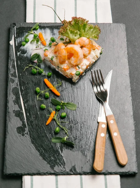 karides ve krem peynir