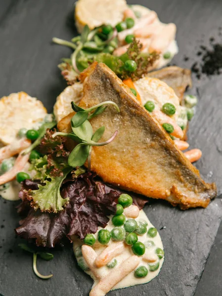 Kavrulmuş balık biftek 