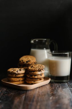 Çikolatalı kurabiye ve süt.