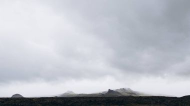volkanik İzlanda manzara 
