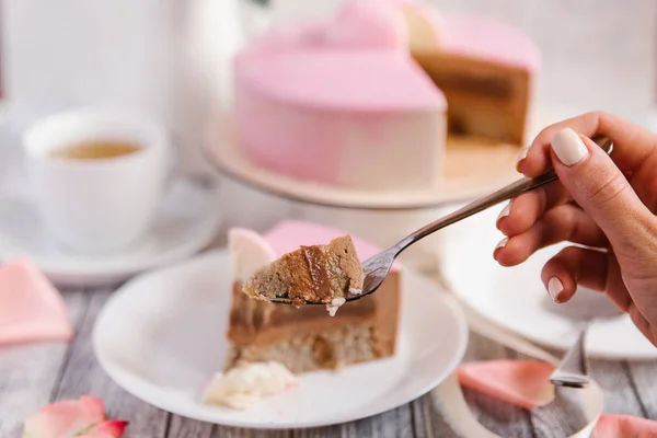 Розовый пирог — стоковое фото